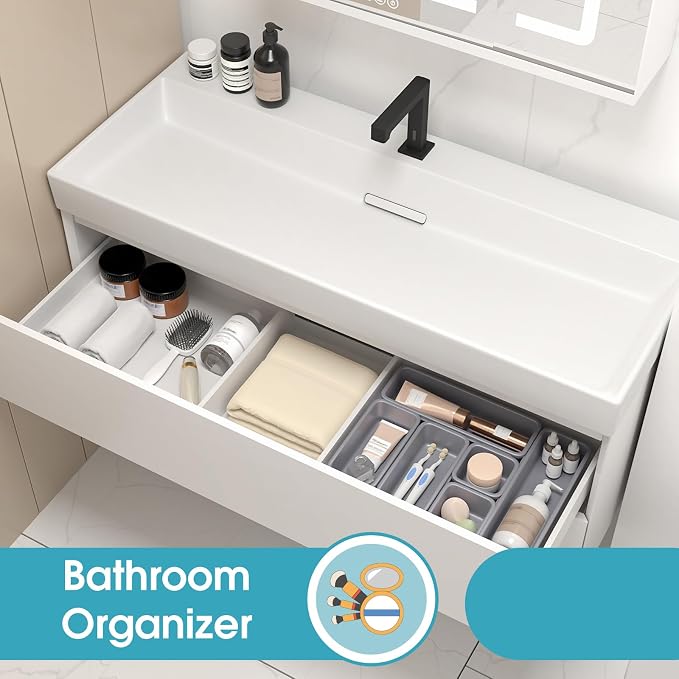 6 PCS Drawer Organizer Set, 3 Size Makeup Drawer Divider Organizer - Image 7