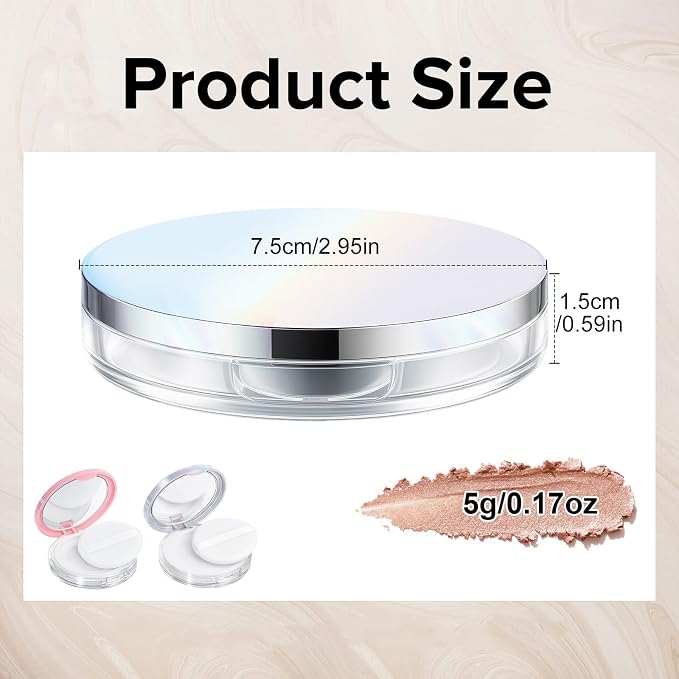 Tokusatsu 2-Pack Refillable Loose Powder Container - Image 2