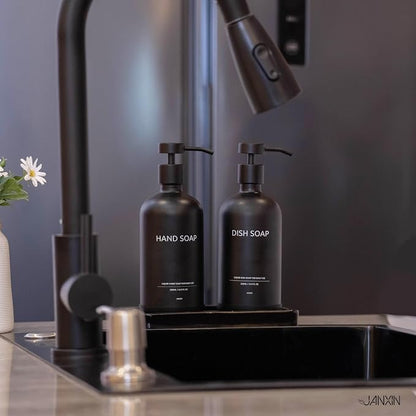 Glass Kitchen Soap Dispenser Set - Image 6