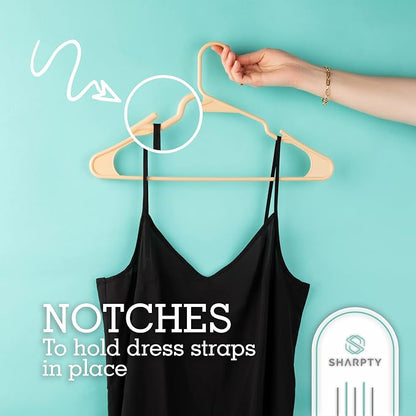 Sharpty Plastic Hangers Clothes Hangers - Image 4