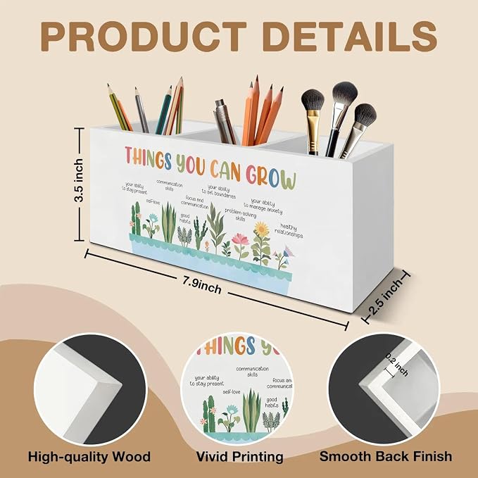 Self Growth Mental Health Pen Pencil Holder Organizer - Image 7