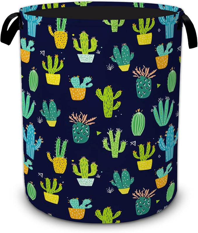 Cactus Plants Laundry Hamper, Collapsible Laundry Baskets, Dirty Clothes Baskets by Unknown