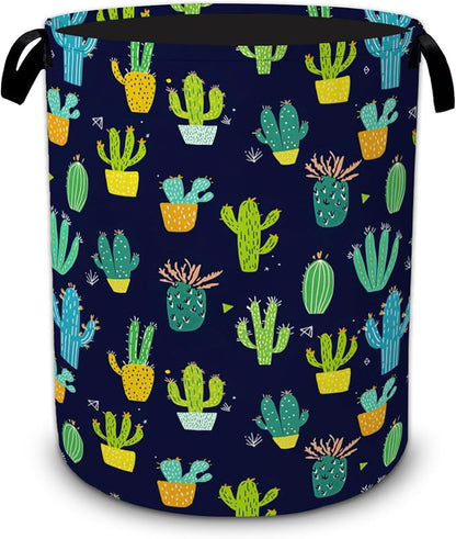 Cactus Plants Laundry Hamper, Collapsible Laundry Baskets, Dirty Clothes Baskets by Unknown