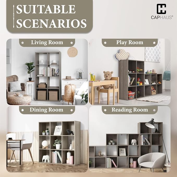 CAPHAUS Sturdy Room 13-Inch Cube Storage Organizer Shelf, - Image 6