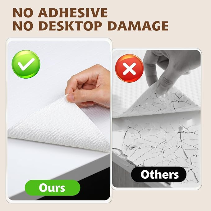 Shelf Liners for Kitchen Cabinets Non Adhesive Drawer Liner 23.6in x 20FT Pure - Image 5