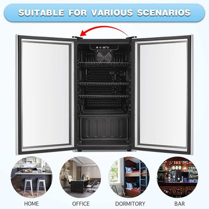 Antarctic Star Beverage Refrigerator Cooler -120 Can Mini Fridge Glass Door - Image 5