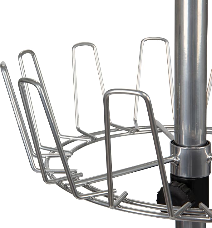 Household Essentials 4-Tier Revolving Shoe Tree, Heavy-Duty Steel - Image 7