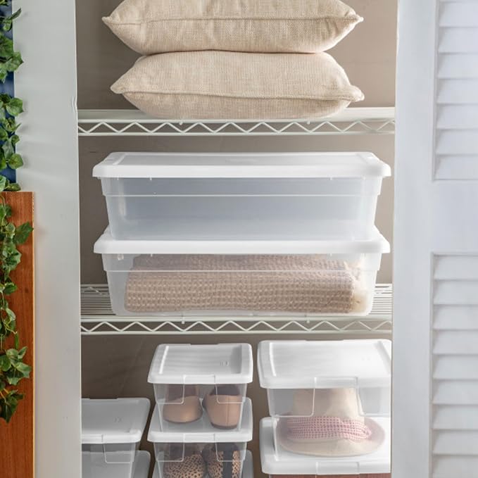 Sterilite 40 Pack Storage Box, 28 Quart Stackable Tote - Image 5