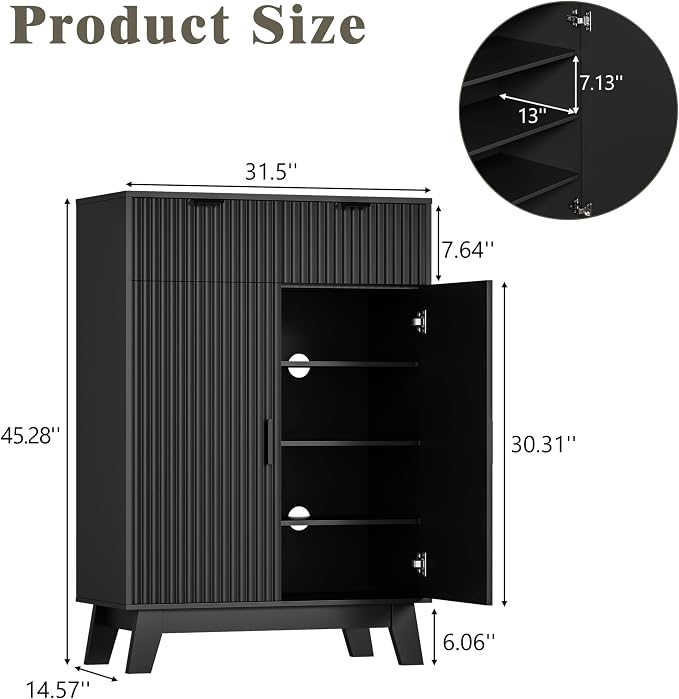 Shoe Cabinet Storage for Entryway - Image 2