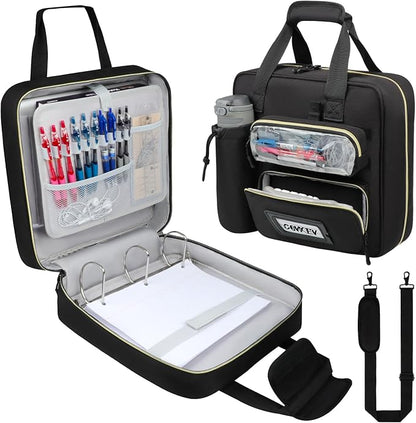 Covkev 3 Inch D-ring Zipper Binder Bag by OrganizersandStorageSolutionforYou