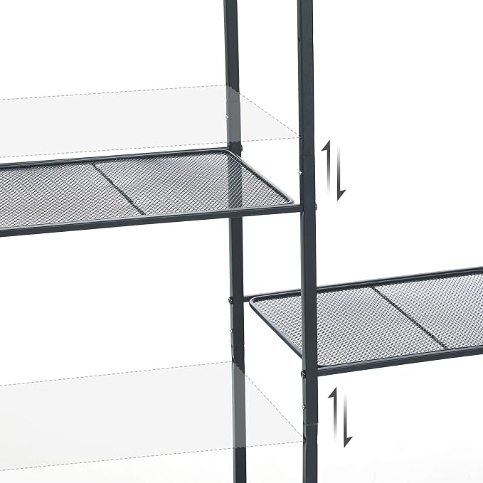 SONGMICS 3-Tier Storage Rack, Bathroom Shelf, Extendable Plant Stand - Image 6
