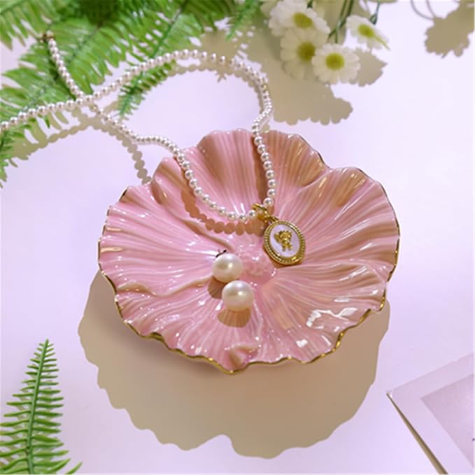 Flower Ring Dish, Ceramic Ring Holder Jewelry Tray Trinket Dish, Fairy - Image 5