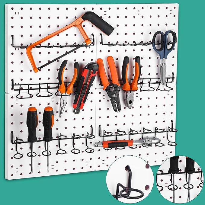 Coume 6 Pcs Pegboard Screwdriver Holders Organizer Pegboard Plier Holders - Image 7