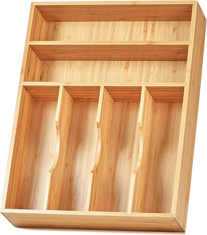 Umilife Kitchen Drawer Organizer, 12 Inch Silverware Utensil Tray Holder by Umilife