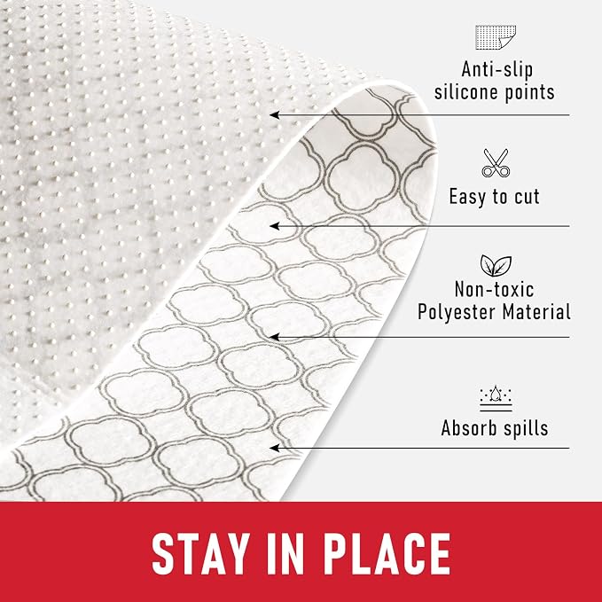 Cooyes Non Slip Refrigerator Liners, 2 in 1 Absorbent Fridge Liners and Fresh - Image 9