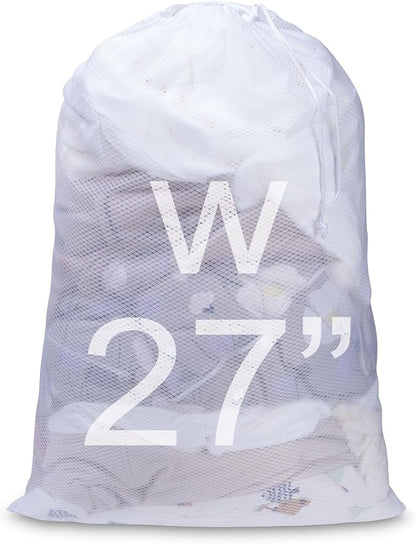 Meowoo Large Mesh Laundry Bag, 27×36inch Heavy Duty Mesh Laundry Bags by MeowooOfficial