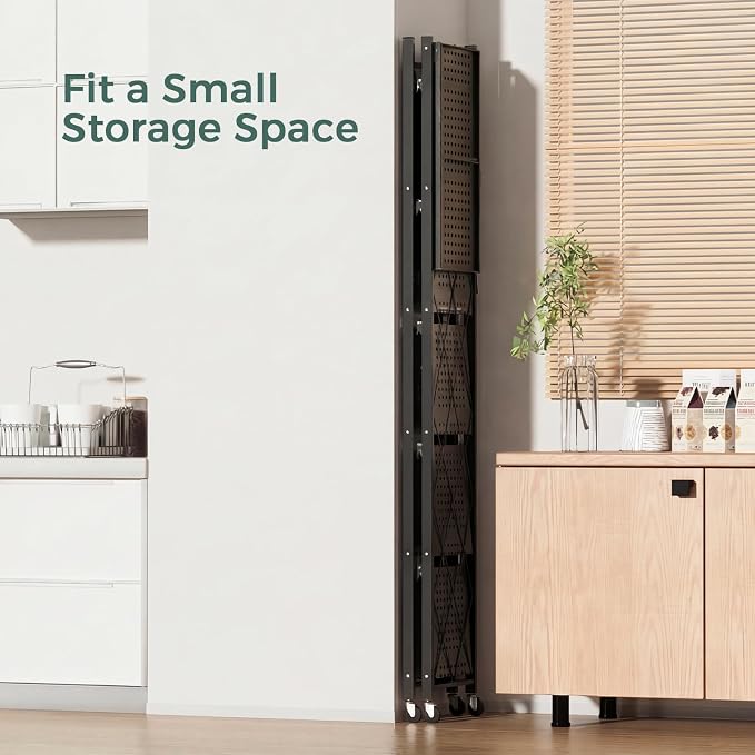 DEANIC 6-Shelf Folding Bookcase - Image 4