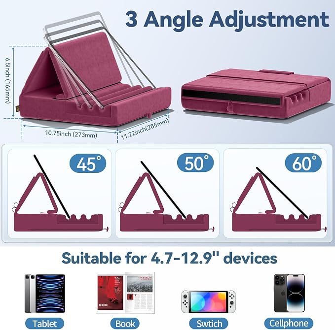 KDD Tablet Pillow Holder, Foldable iPad Stand - Image 7