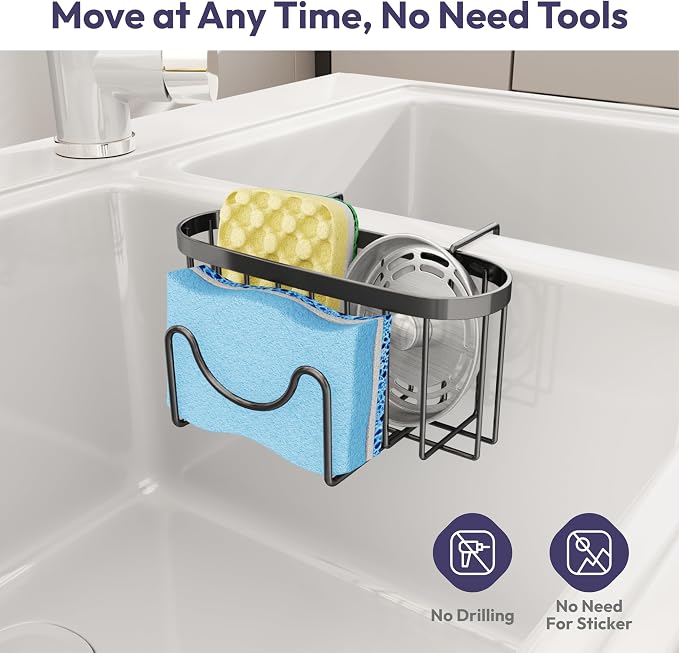 SWTYMIKI Sponge Holder for Kitchen Sink - Image 6