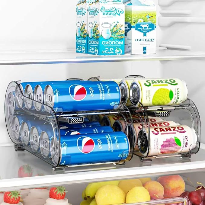 Drink Organizer for Fridge, Soda Can Organizer Dispenser for Refrigerator by GoldOath
