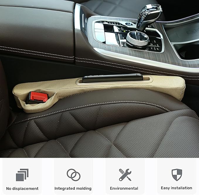 DEEYOTA 2 Pack Car Seat Gap Filler Organizer - Image 4