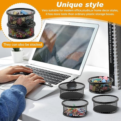 Paper Clip Holder With 50PCS Colored paper clips, 2/4PCS Stackable PaperClip - Image 4