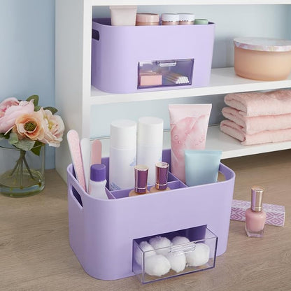 STORi Bliss Lilac Purple Makeup Organizer - Image 6