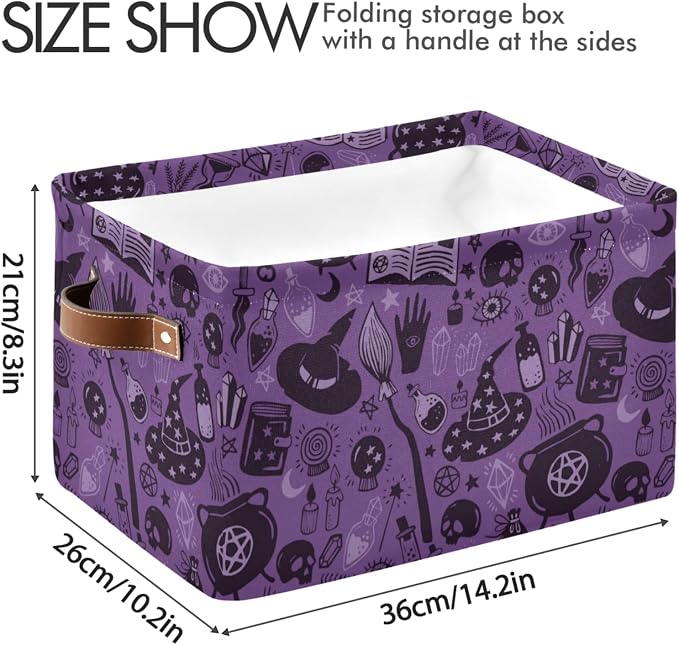 Halloween Witch Foldable Storage Basket - Image 3