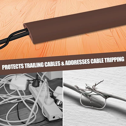 Floor Cord Cover Self Adhesive Cord Hider, 10FT Cable Management, Extension - Image 6