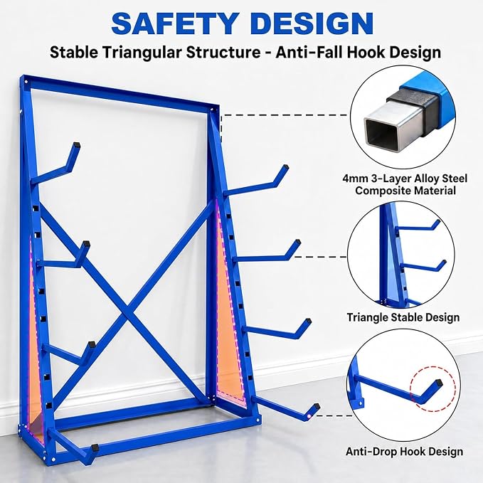 4500lbs Lumber Storage Rack 4 Tier Adjustable Pipe Rack | Alloy Steel - Image 5