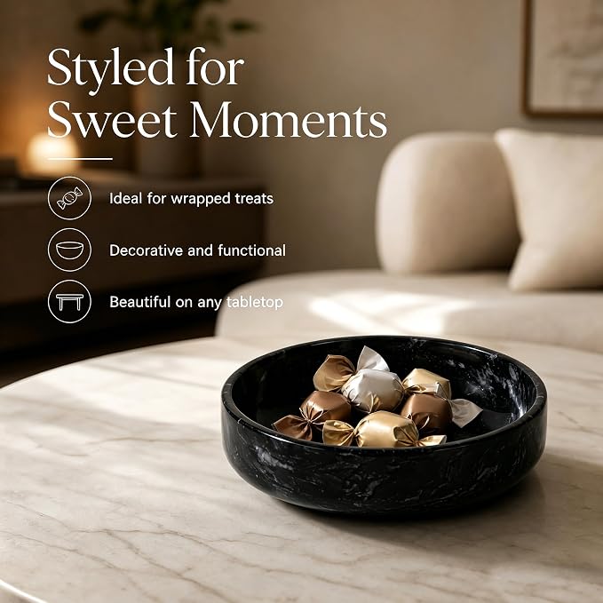 Natural Marble Decorative Bowl - Image 4