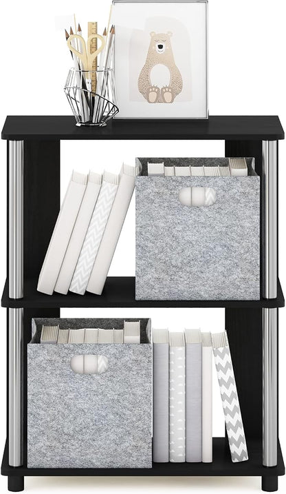 Furinno Jaya Simple Design 3-Tier Bookcase/Bookshelf/Display Rack - Image 5