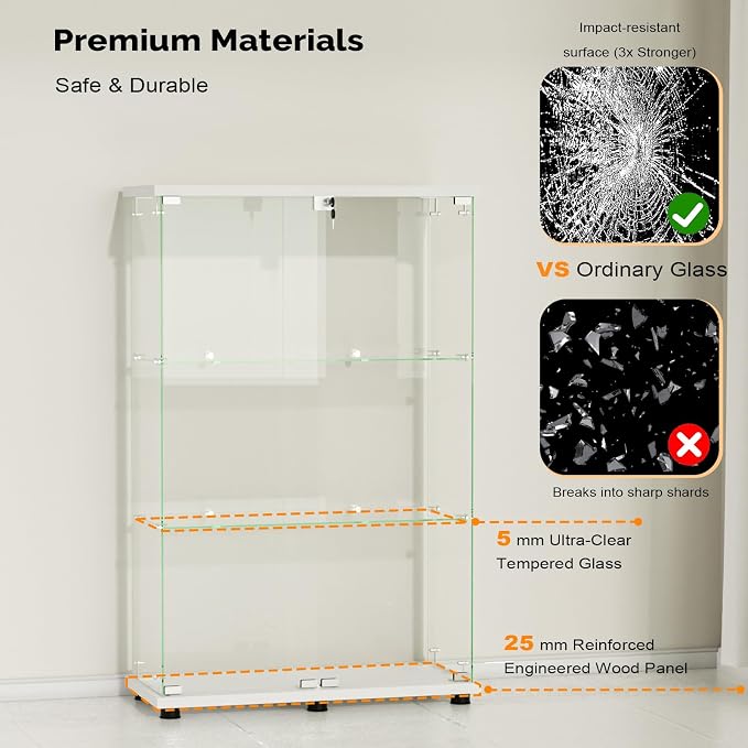 VINGLI Glass Display Cabinet - Image 7