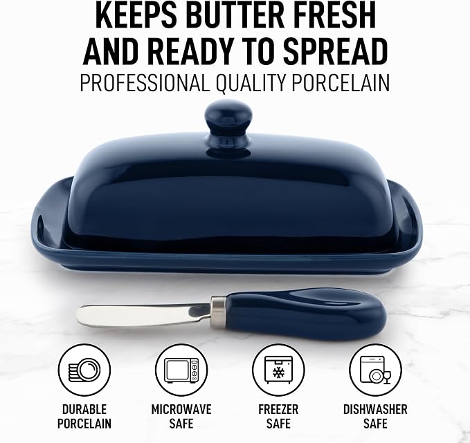 Zulay Butter Dish With Lid For Countertop - Image 2