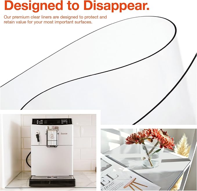 Clear Table Protector, USA Made, 33 x 33 Inch, 2mm Thick Ultra Smooth Vinyl - Image 6