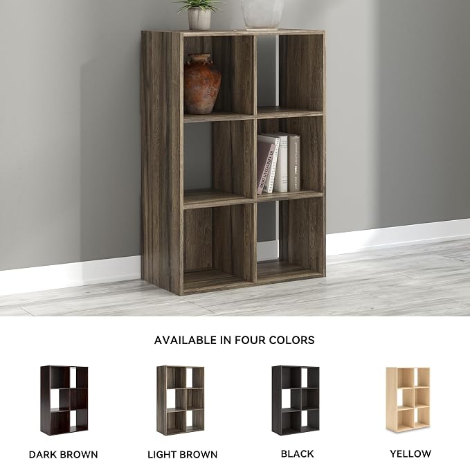 Signature Design by Ashley Shallifer 6 Cube Storage Organizer or Bookcase - Image 7