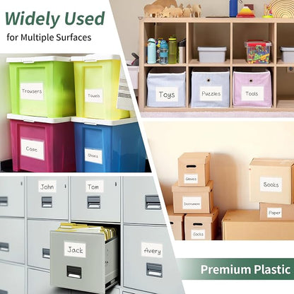 NIUBIER Storage Bin Labels, for 4×6 in Card | Removable Tote Label Stickers - Image 4