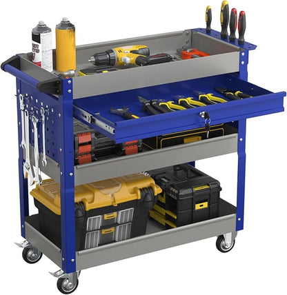 3 Tier Rolling Tool Cart On Wheels, Heavy Duty Utility Cart by Granper%EF%BC%9AGrandPerfect
