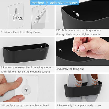 Wall Mounted Shoes Rack 6Pack - Image 4