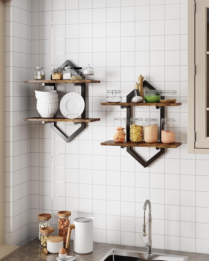 Floating Wall Shelves, Living Room, Office & Kitchen, Modern Storage Rack - Image 8