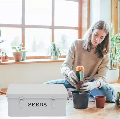 Seed Storage Organizer, 4 Compartment Seed Storage Box - Image 5