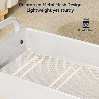 YASONIC Metal 3 Tier Rolling Cart - Image 7