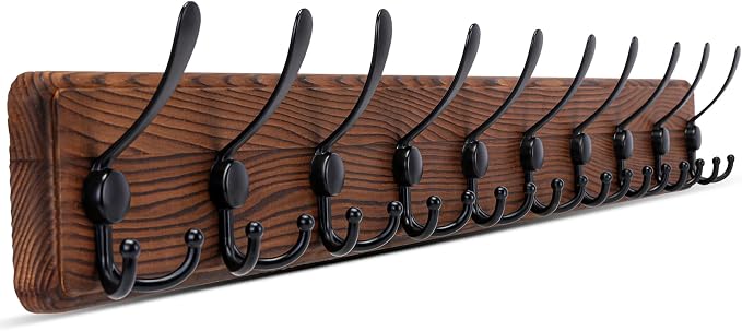 Kruodop Large Coat Rack Wall Mount Coat Hooks Coat Hanger by Kruodop