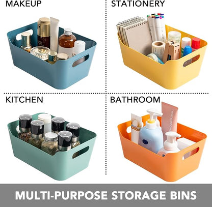 Tiawudi 12 Pack 4.5L Storage Bins, Plastic Storage Baskets - Image 5