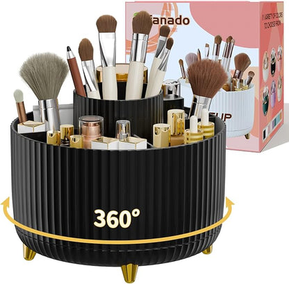 360° Rotate Makeup Brush Holder Organizer, Makeup Organizers Countertop by Unknown