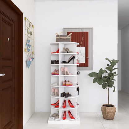 Rotating Shoe Rack Tower, 7-Tier Spinning Shoe Rack, Free Standing 360° - Image 8