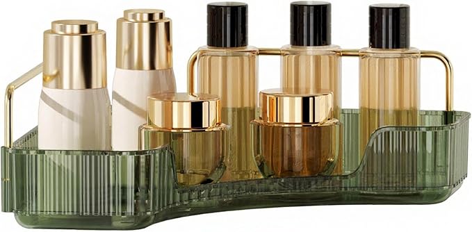 YCIA&DONE Corner Bathroom Counter Organizer, Makeup Organizer by YCIADONE