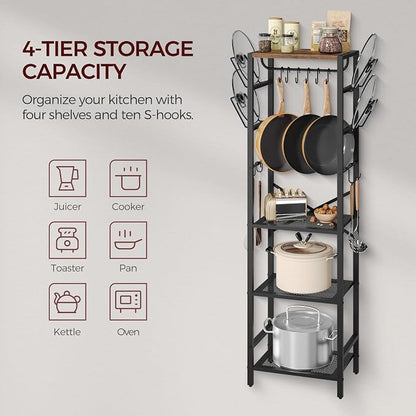 4-Tier Pot Rack, Pots and Pans Organizerand - Image 5