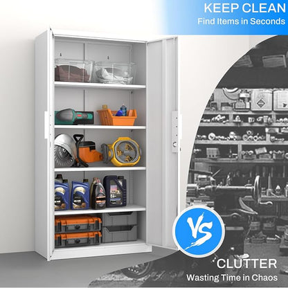 Metal Garage Storage Cabinet - Image 6