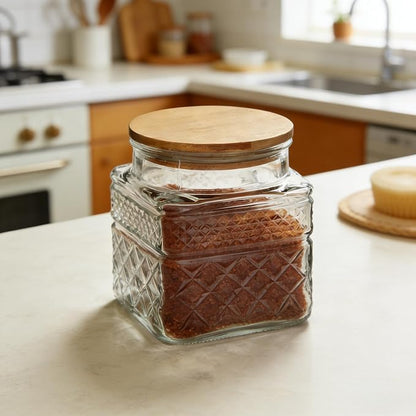 Prettidecor Glass Storage Jars, 38 FL OZ Airtight Canisters - Image 5
